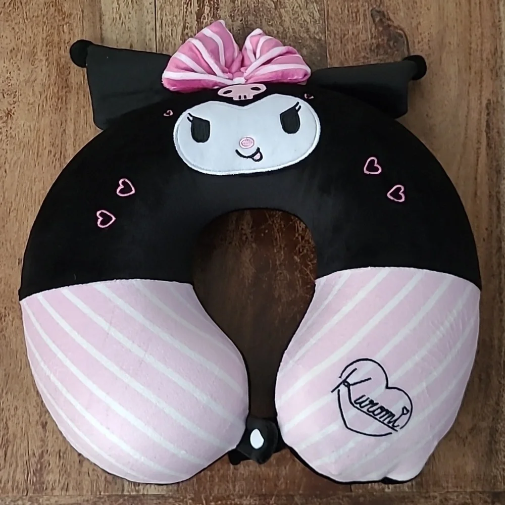 Kuromi U Shape Memory Foam Travel Neck Pillow